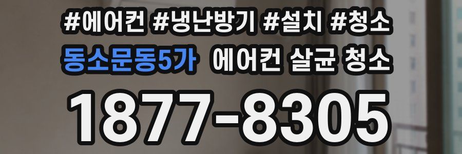 동소문동5가 에어컨 살균 청소