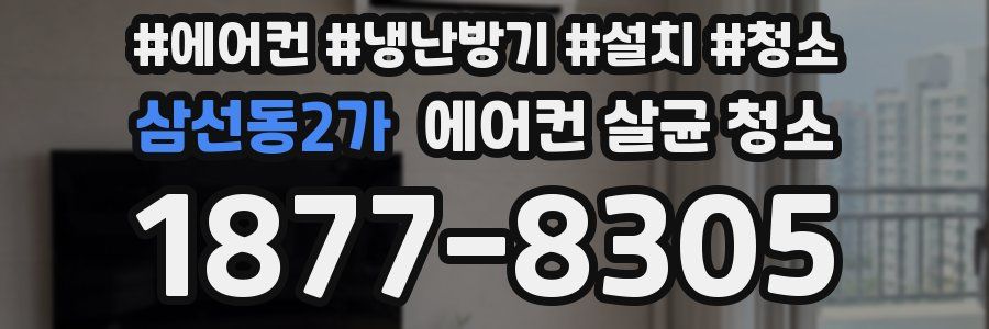 삼선동2가 에어컨 살균 청소