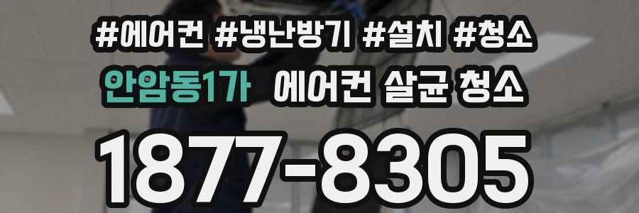 안암동1가 에어컨 살균 청소