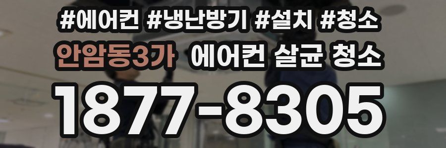 안암동3가 에어컨 살균 청소