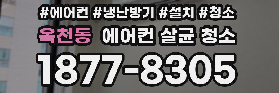 옥천동 에어컨 살균 청소