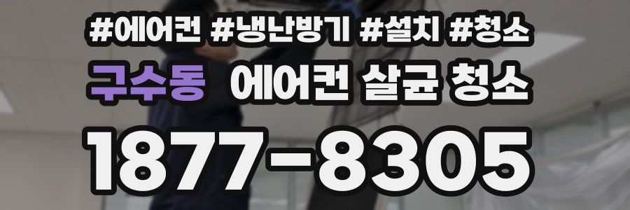 구수동 에어컨 살균 청소