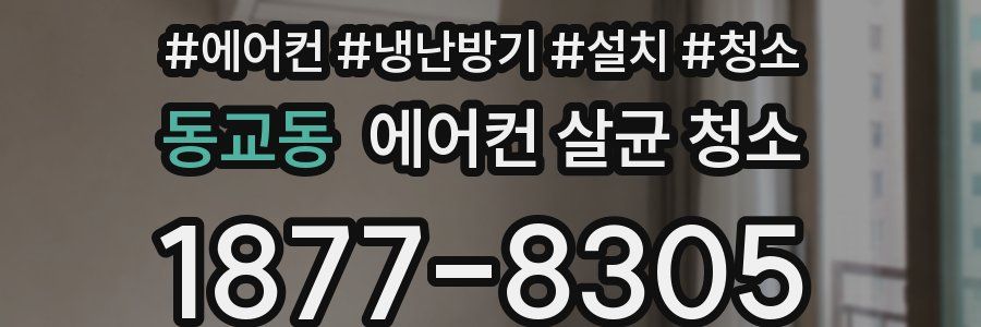 동교동 에어컨 살균 청소