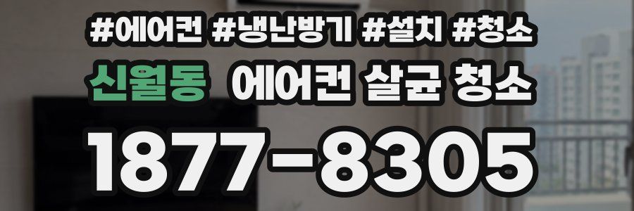 신월동 에어컨 살균 청소
