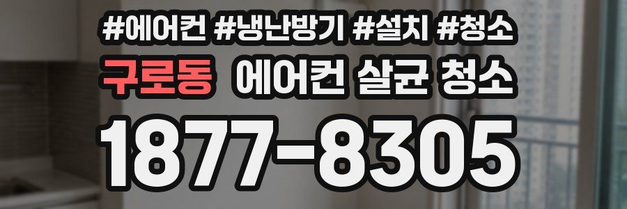 구로동 에어컨 살균 청소