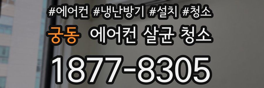 궁동 에어컨 살균 청소