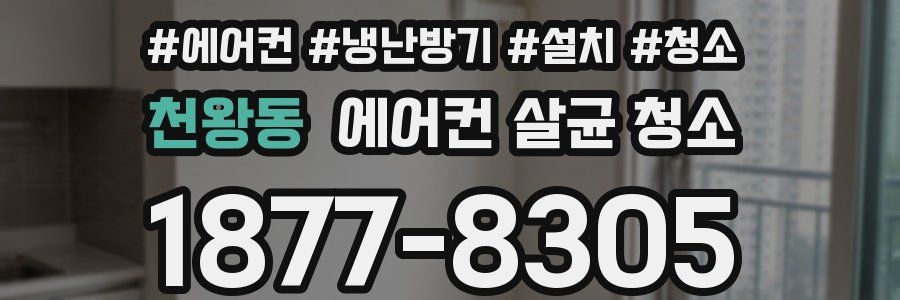천왕동 에어컨 살균 청소