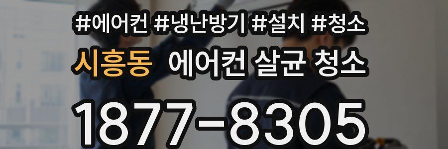시흥동 에어컨 살균 청소