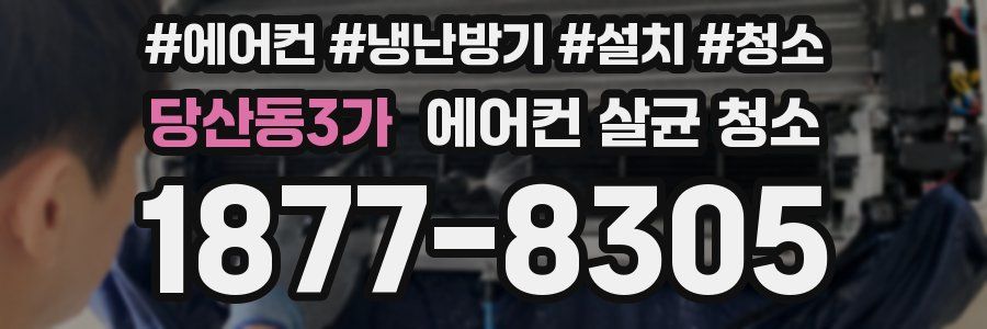 당산동3가 에어컨 살균 청소