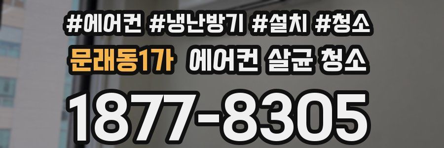 문래동1가 에어컨 살균 청소