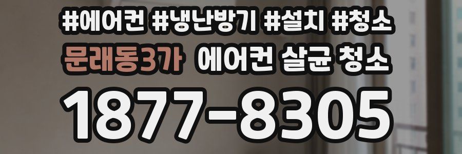 문래동3가 에어컨 살균 청소