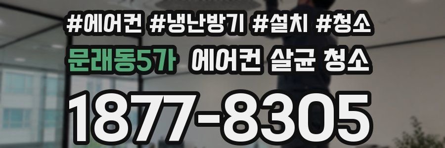 문래동5가 에어컨 살균 청소