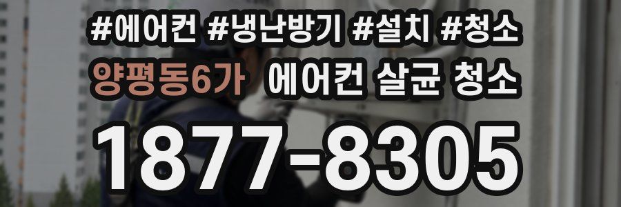 양평동6가 에어컨 살균 청소