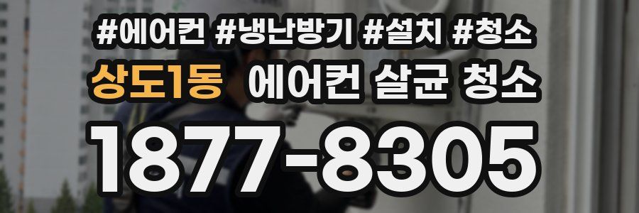 상도1동 에어컨 살균 청소