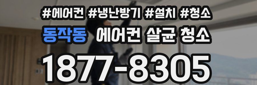 동작동 에어컨 살균 청소
