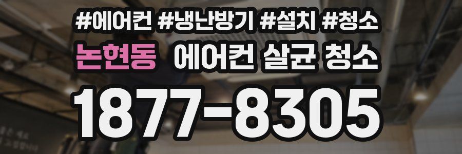 논현동 에어컨 살균 청소