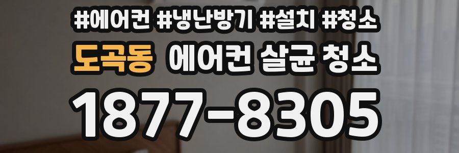 도곡동 에어컨 살균 청소