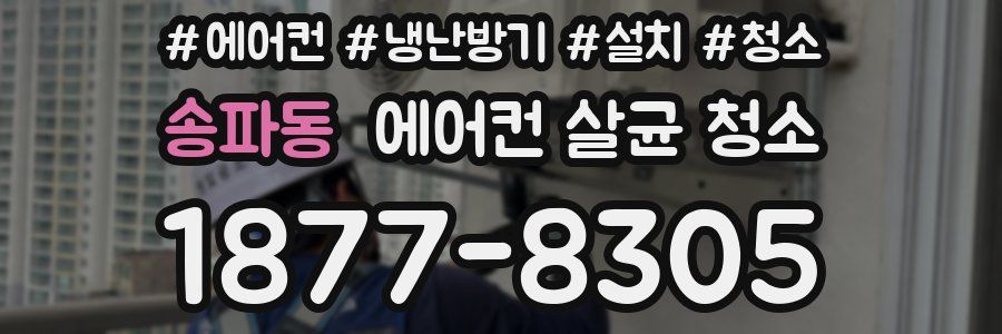 송파동 에어컨 살균 청소