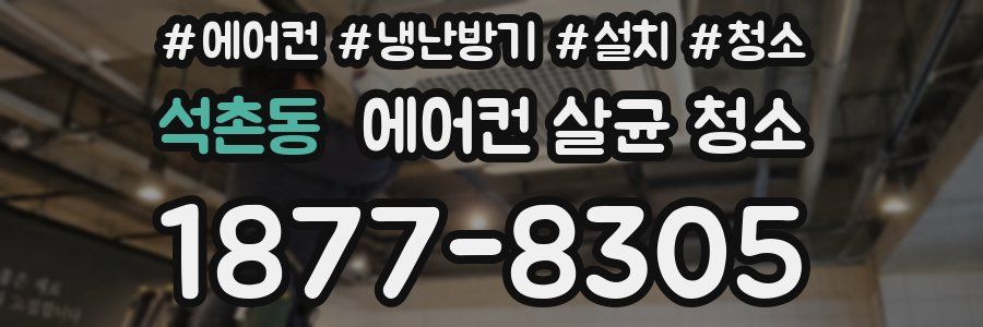 석촌동 에어컨 살균 청소