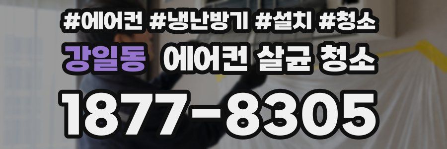 강일동 에어컨 살균 청소