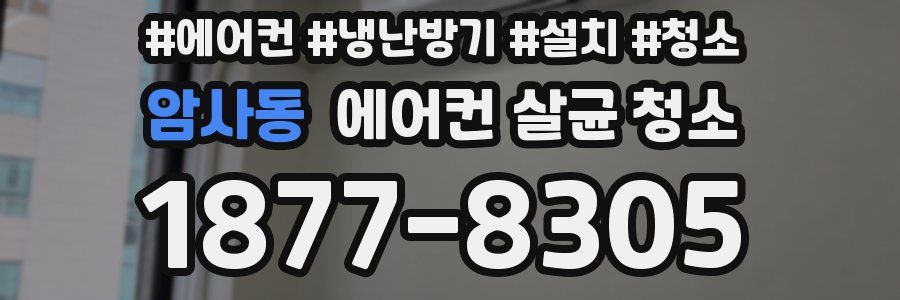 암사동 에어컨 살균 청소