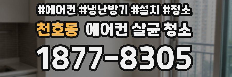 천호동 에어컨 살균 청소