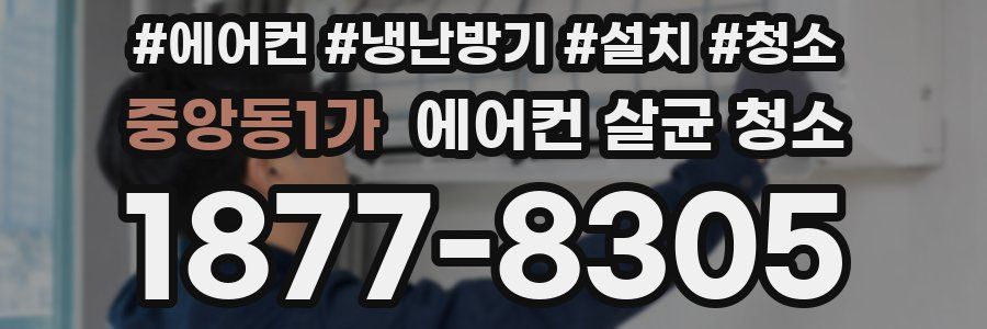 중앙동1가 에어컨 살균 청소