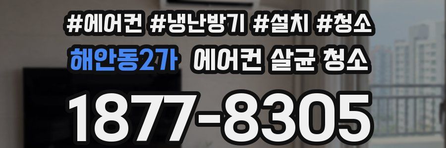 해안동2가 에어컨 살균 청소
