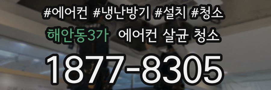 해안동3가 에어컨 살균 청소