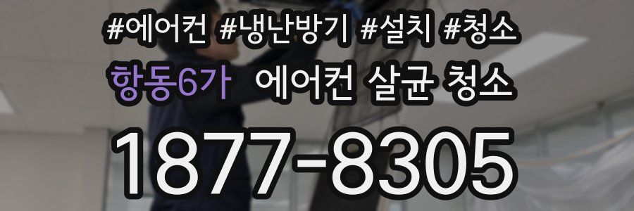 항동6가 에어컨 살균 청소