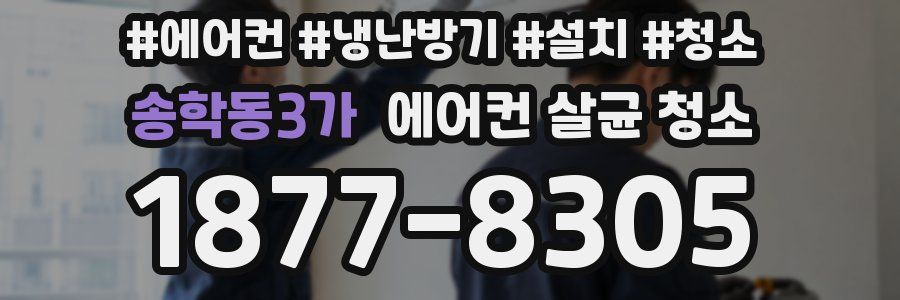 송학동3가 에어컨 살균 청소