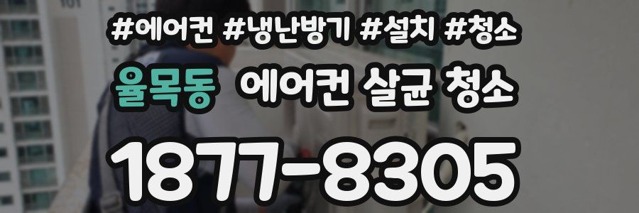 율목동 에어컨 살균 청소