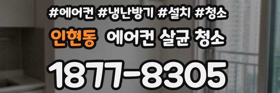인현동 에어컨 살균 청소
