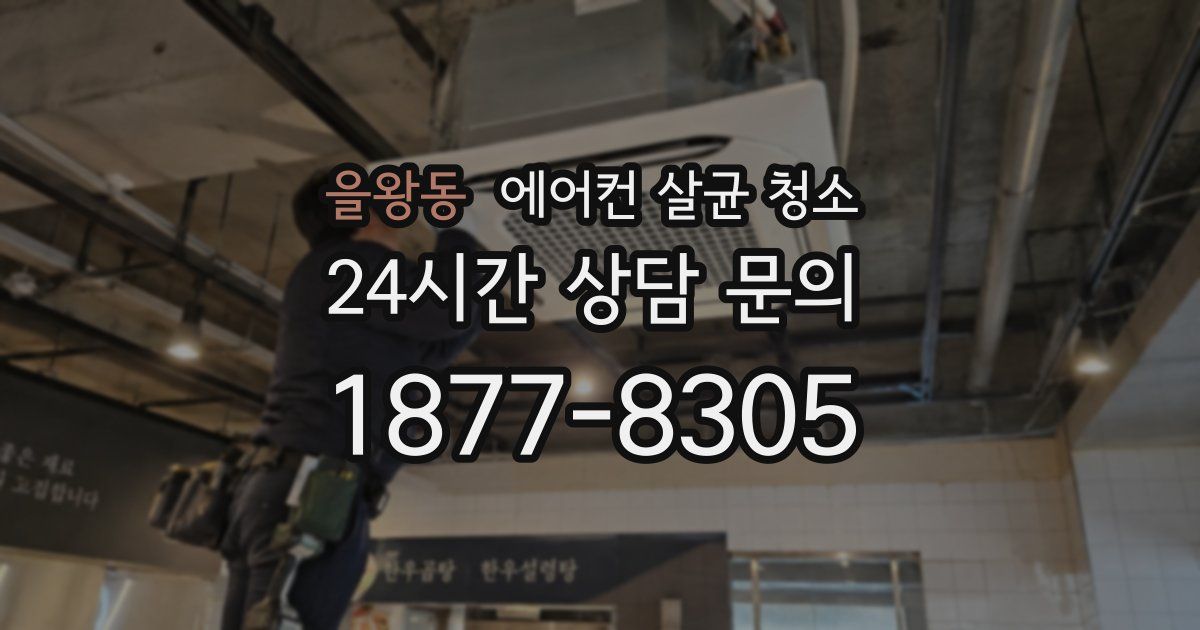 을왕동 에어컨 살균 청소