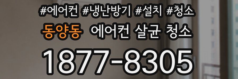 동양동 에어컨 살균 청소
