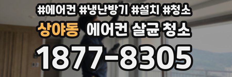 상야동 에어컨 살균 청소