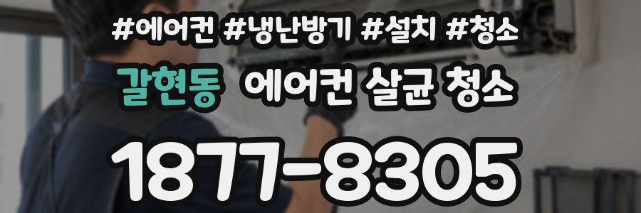 갈현동 에어컨 살균 청소