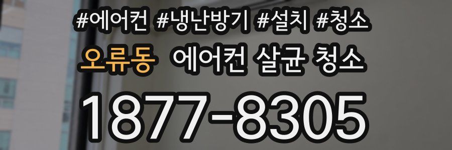 오류동 에어컨 살균 청소