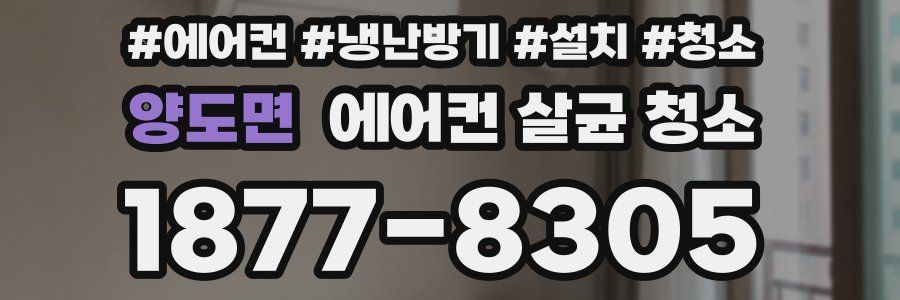 양도면 에어컨 살균 청소