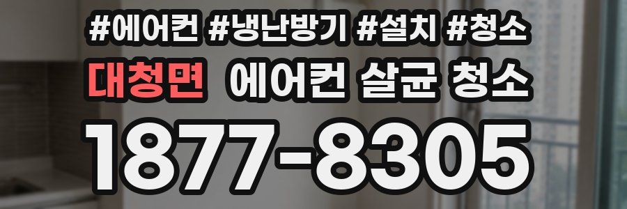 대청면 에어컨 살균 청소