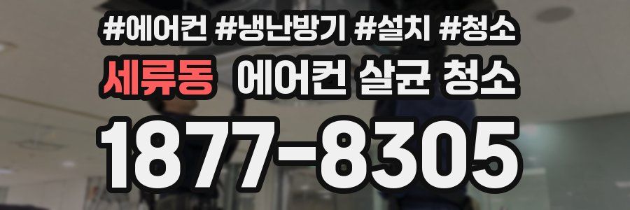 세류동 에어컨 살균 청소