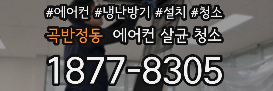 곡반정동 에어컨 살균 청소