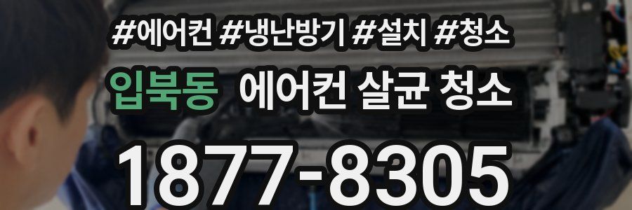 입북동 에어컨 살균 청소