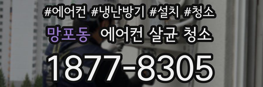 망포동 에어컨 살균 청소