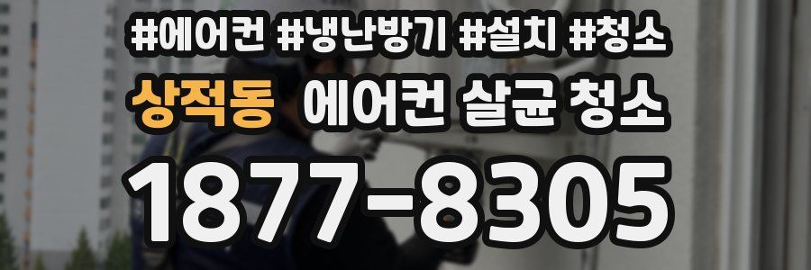 상적동 에어컨 살균 청소
