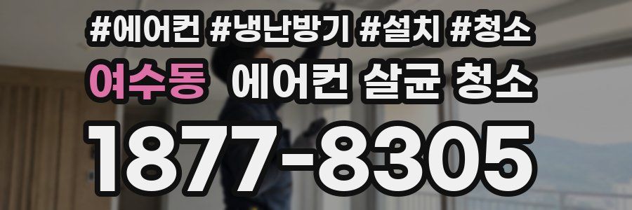 여수동 에어컨 살균 청소