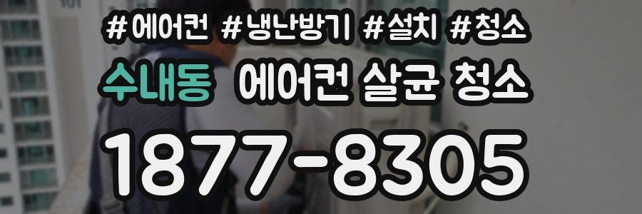 수내동 에어컨 살균 청소