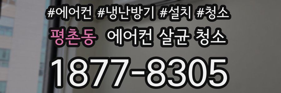 평촌동 에어컨 살균 청소