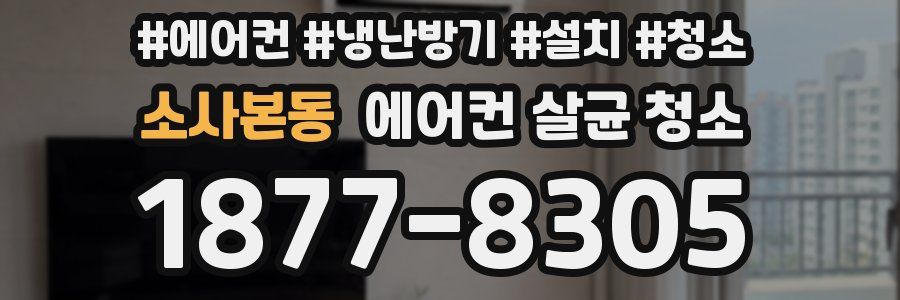 소사본동 에어컨 살균 청소