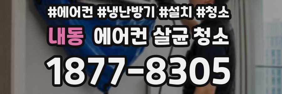 내동 에어컨 살균 청소